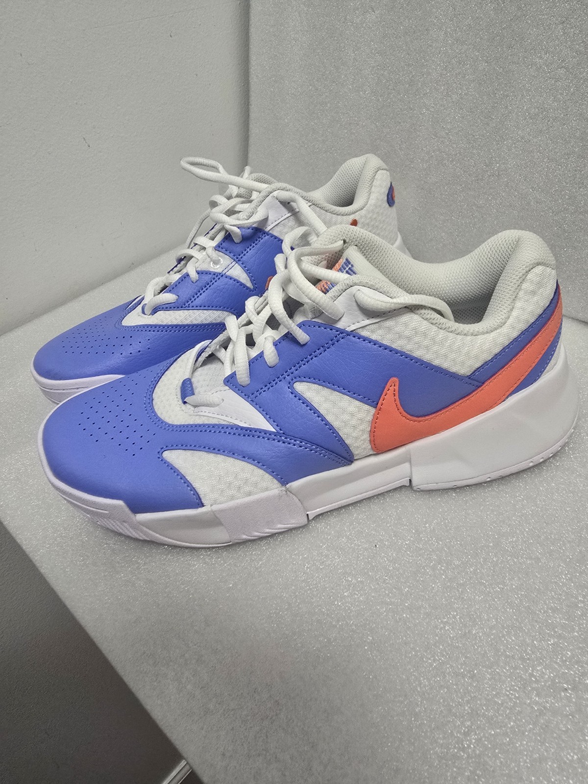 Nike FD6575-110 Men's Tennis Shoes Blue White Orange Medium US Size 9