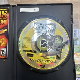 * Worms: Armageddon (Sega Dreamcast, 1999) Disc And Manual Only