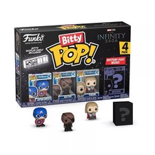 Funko Bitty Pop Marvel Infinity Saga Captain America Nick Fury Thor 4 Figure Pk
