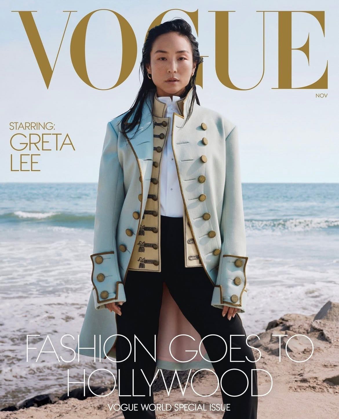 Vogue USA Magazine (November 2025 Issue) Greta Lee cover