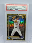 2024 Bowman Draft Konnor Griffin BDC-22 Yellow Lunar Crater Refractor /75 PSA 9