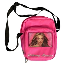Britney Spears Small Carry Cd Case Bag - Pink Handbag 2000's Rare