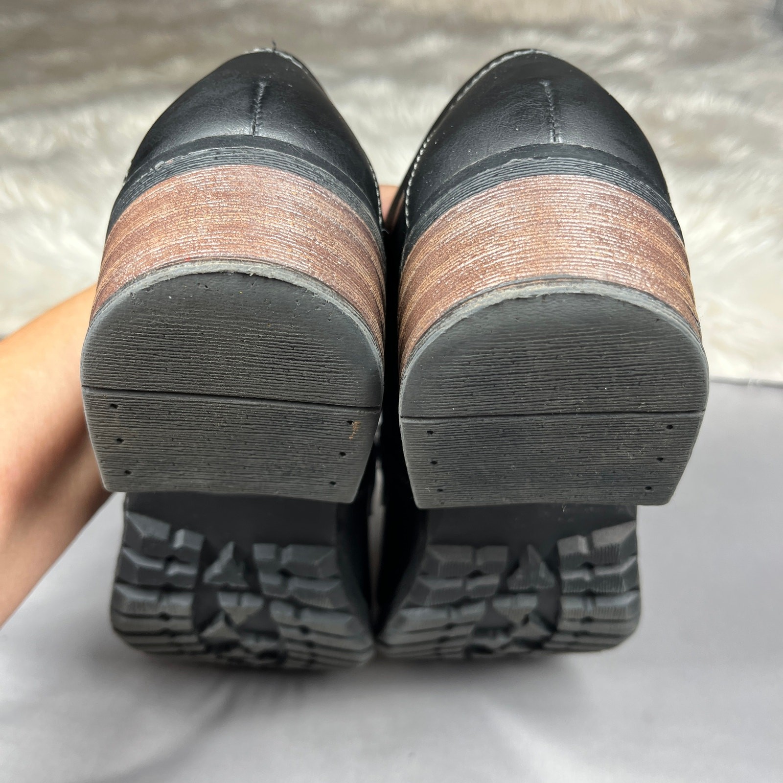 SAOLA Mocassino Eastland Holly donna taglia 9 5 M mocassino slip on suola grossa tacco a blocco Y2K