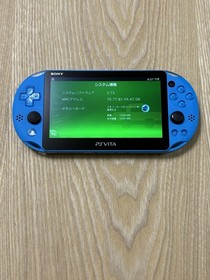 Near Mint PlayStation PS Vita Slim 2000 Blue Console Japan