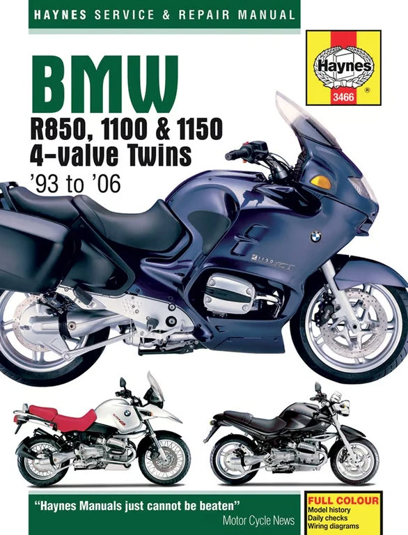 Haynes Workshop Manual BMW R850 1100 1150 1993-2006 4-valve Twins Repair Service - Image 2 of 4