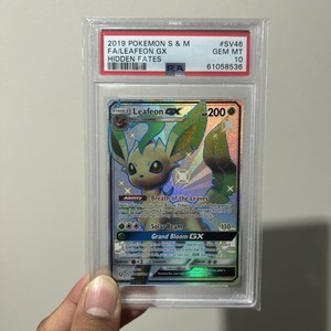 Pokémon Leafeon GX Hidden Fates SV46/SV94 PSA 10 Gem Mint