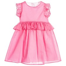 IL GUFO GIRLS PINK COTTON DRESS 4 YEARS