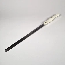 Cutco 1724 JH Large Serrated Bread Knife Pearl White Handle