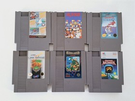 Lotto di 24 giochi Nintendo NES; Bubble Bobble, Adventure Island, Lolo, Paperboy