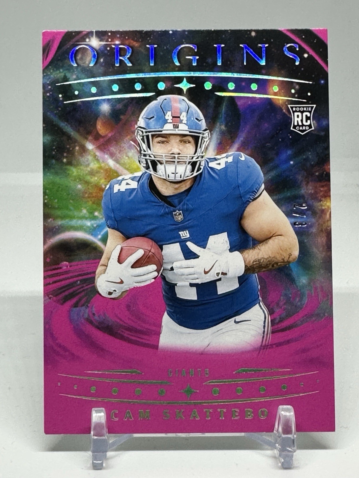 2025 Panini Origins Cam Skattebo #123 /3 Pink SSP