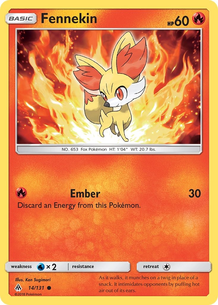 Fennekin - 14/131 - Forbidden Light