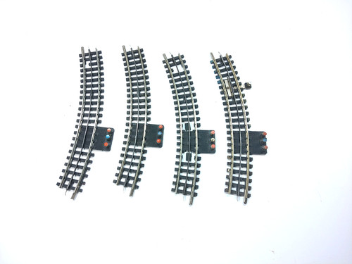 Trix Express H0 4372 4x Anschlussgleis gebogen Gleise - Ohne OVP#9753 | Zustand: Gebraucht