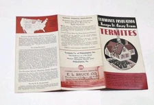 Terminix Insulation Brochure Vintage 1936 Termites E.L. Bruce Adv Pamphlet
