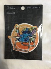 Official Lilo And Stitch: Stitch Chilling Embroidered Iron On Applique Patch