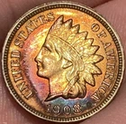 1908 Indian Head Cent UNC Details