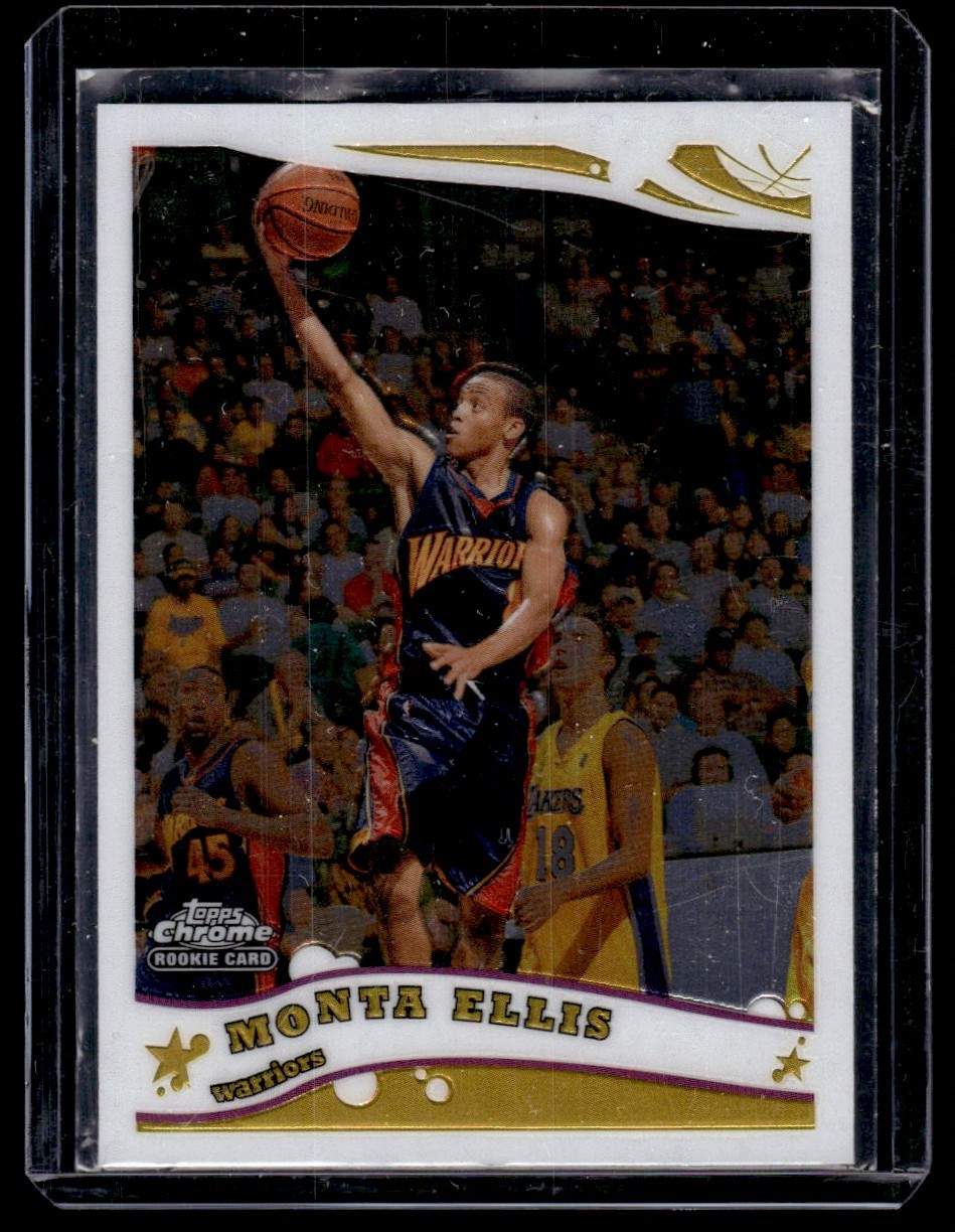 2005-06 Topps Chrome Monta Ellis Rookie Golden State Warriors #215