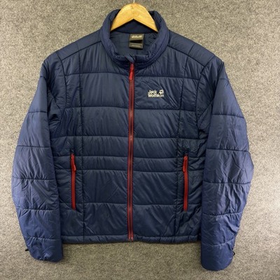 Jack Wolfskin Men's Stormlock Puffer Jacket Size M Blue Microguard 3-in-1 System