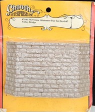 Chooch Enterprises HO Stone Abutment Pier for Central Valley Truss Bridge 7049