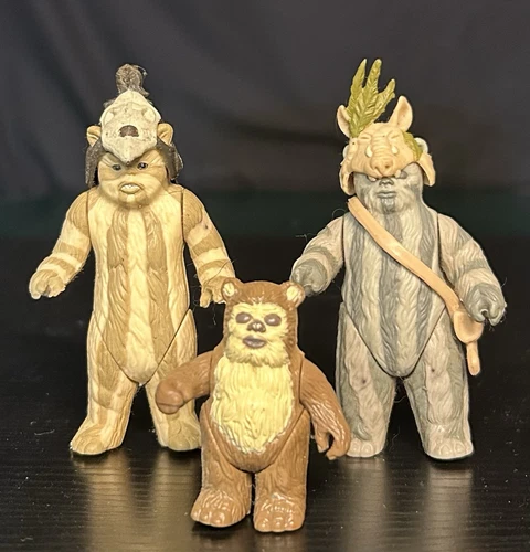 New ListingKenner Vintage Star Wars 1983 Action Figures Return of the Jedi Ewok Lot of 3