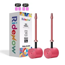2 Pack RideNow TPU Inner Tubes 700C x 18-32C / 32-47C with 45mm/65mm/85mm Met...