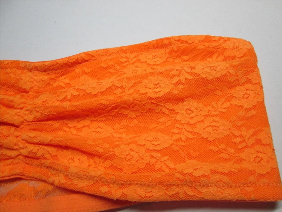Victoria Secret Bra Size S Orange Wireless Unlined Bandeau Strapless Pullover Foto 4 de 4