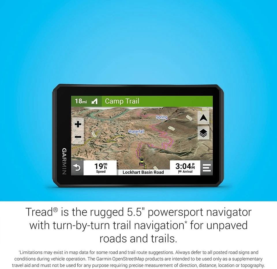 Garmin Tread Powersport Off-Road GPS Navigator with Topographic Mapping - Image 3 of 4