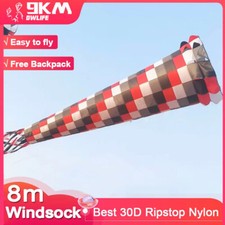 8m Spinning Windsock Kite Super Turbine Diameter 1.6m 30D Ripstop Nylon Fabric