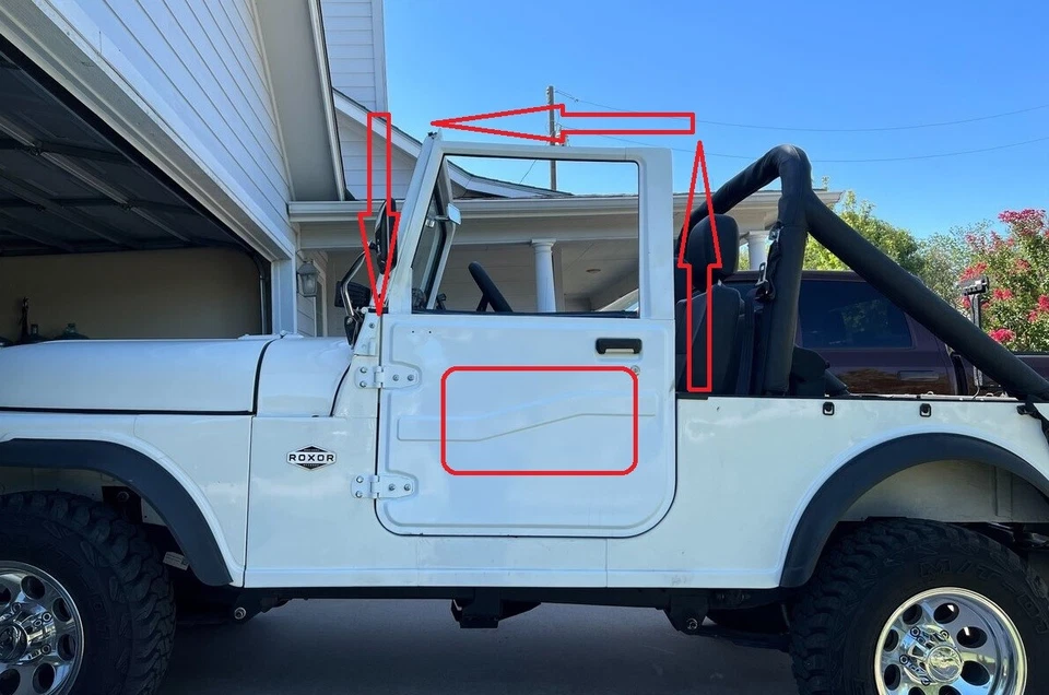 OEM Mahindra Complete Half Hard Top Conversion Kit For ROXOR FedEx Express ship - Image 4 of 4