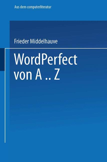 Thumbnail - Wordperfect Von A..z Frieder Middelhauve