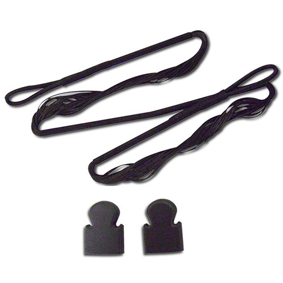 17.5" REPLACEMENT STRING FOR 50 lb CROSSBOW w/ 2 END CAP TIPS Archery Hunting 