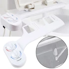 Bidet Fresh Water Spray Kit Toilet Seat Attachment Non Electric Hot Cold Nozzle