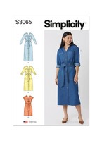 Simplicity 3065 Kleider Misses Damen NäHmuster GrößEn 10-38W FäHigkeit Average