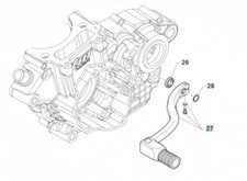 TM RACING 250 300 450 SMR MX EN 4 tempi 2022-2025 PEDALE LEVA CAMBIO originale