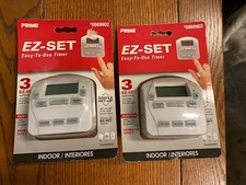 Set of 2 - PRIME EZ Outlet Digital Countdown Lighting Timer 0869902