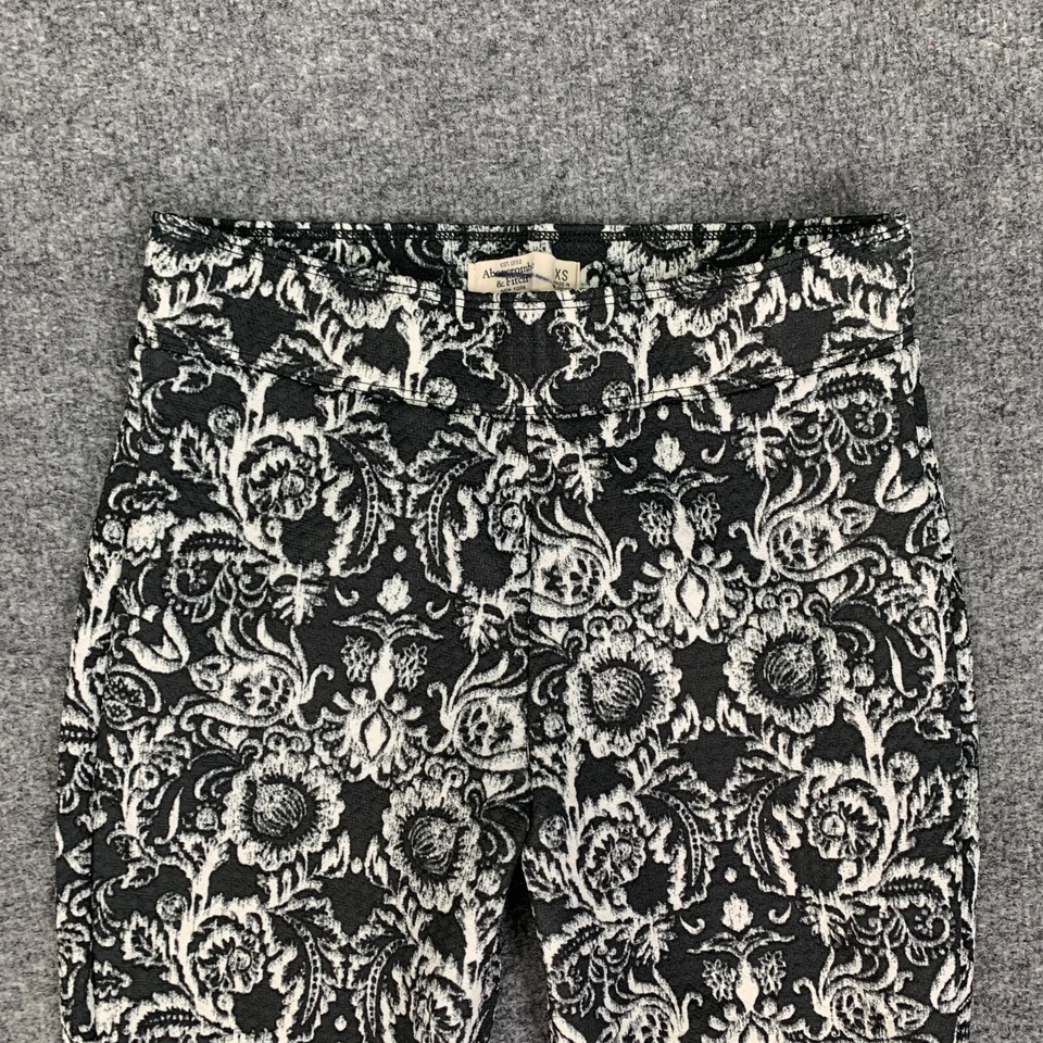 Legging Abercrombie & Fitch Mujer Extra Pequeño Multi Brocado Pull On Elástico Foto 3 de 4