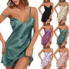 Sexy Womens Lingerie Silk Satin Underwear Sleepwear Night Dress Babydoll Pajama