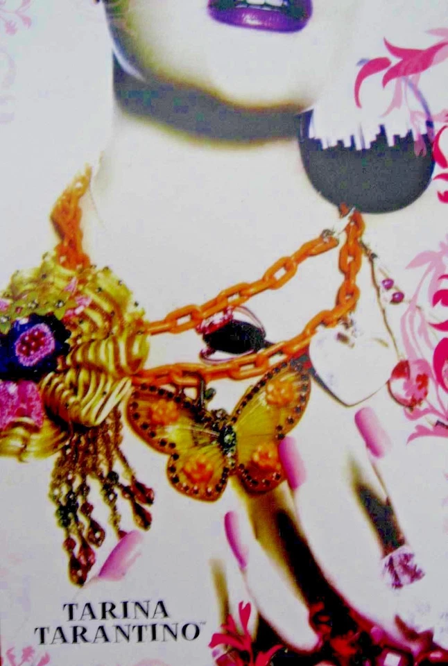 Pulsera Tarina Tarantino Púrpura Tallada Rosa Lucita Nuevo Bolso Elástico Virgen Logo Foto 2 de 4