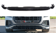 For Audi Q8 S-Line Front Diffuser Splitter Maxton Design Gloss Black ABS