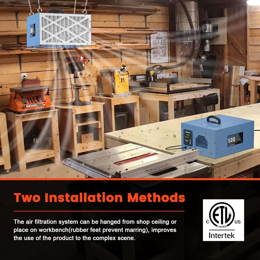 Abestorm 2Stage Filtration Air Filtration Hanging Air Filtration Dust Collection