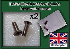 Honda CBR600F 87-06 Front Brake Master Cylinder reservoir Lid Stainless Screws 