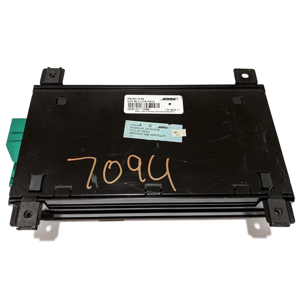Amplificador del sistema de sonido Bose OEM Mercedes-Benz W208 CLK320 CLK430 CLK55 AMG 99-03 Foto 3 de 4