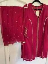 Agha Noor DesignerPakistani Shalwar Kameez Wedding Eid Ethnic Bridal Suit Dress