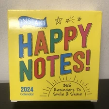 Sourcebooks 2024 Calendar Instant Happy Notes 365 Page A Day Desktop Inspire