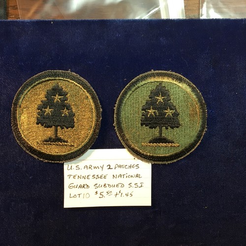 US ARMY TENNESSEE NATIONAL GUARD, PATCHES X2 SUBDUED SSI, LOT 10 - Picture 1 of 2