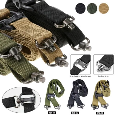 Retro Adjust Tactical Quick Detach QD 1 or 2Point Multi Mission 1.2" Rifle Sling