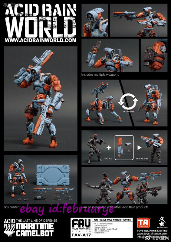 アシッドレイン マリタイム キャメルボット FAV-A17 ACID RAIN Ori Toy 1/18 Fav-A17 Acid Rain World Maritime Camelbot Action