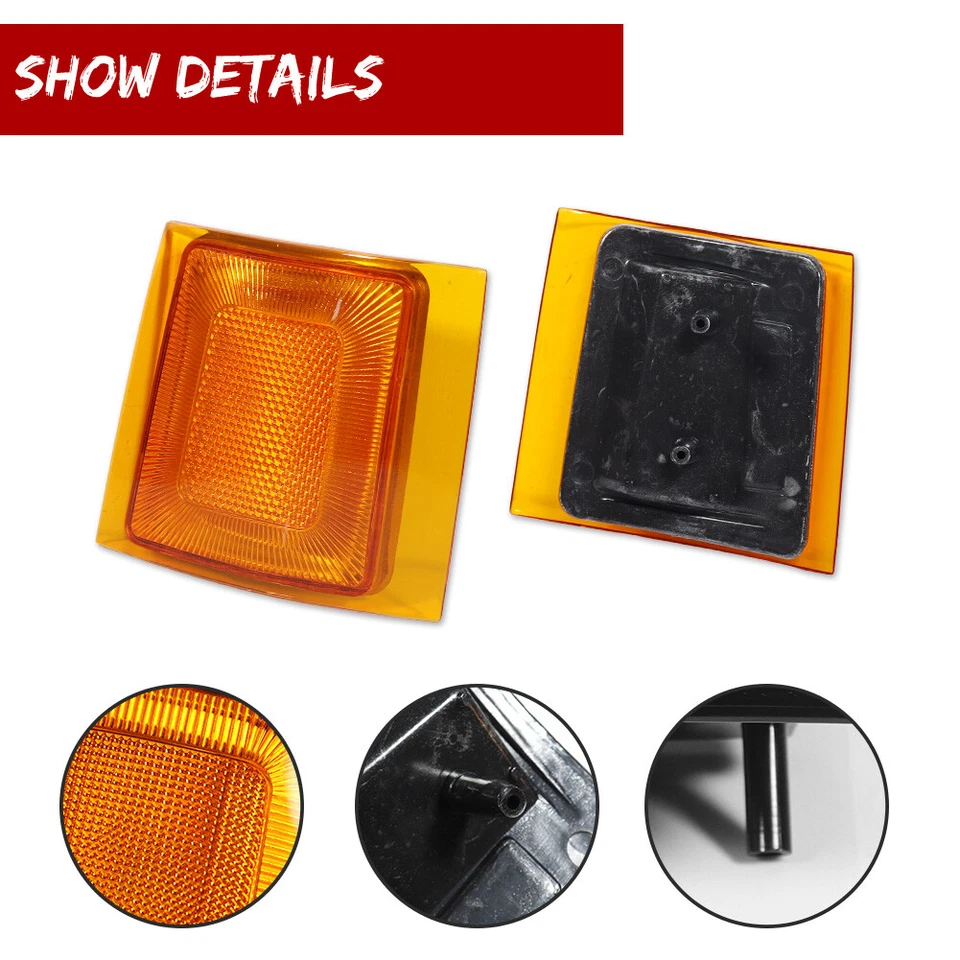 Juego de luces de señalización laterales de esquina delantera ámbar para camionetas Chevy&GMC C/K 1994-00 Foto 4 de 4