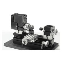 Mini Metal Lathe Soft Metalworking Woodworking DIY Model Making 60W 12000rpm NEW