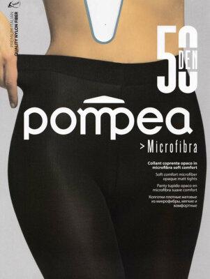 6 Strumpfhose Frau POMPEA Blickdichte Aus Weich Mikrofaser 50 Den. Art.