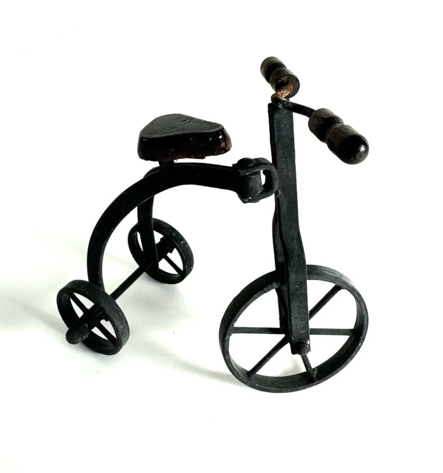 TRICICLO IN METALLO MINIATURE CASA DELLE BAMBOLE 1999 DE AGOSTINI SCALA 1:12 - Immagine 2 di 2